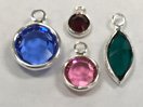 Swarovski Channel Birthstone Charms Swarovski Channel Birthstone Charms